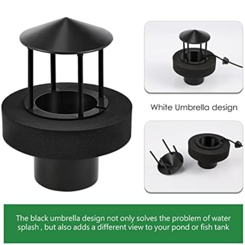 Water Splash Guard for Single Head Mist Maker Featuring Float Ring to Maintain Water Level and Avoid Mist Maker Malfunction (Is black)
