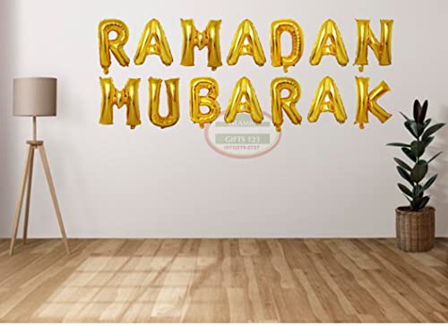 Ramadan Balloons Ramadan decorations Ramadan wall decoration Happy Ramadan gifts Muslim holiday decoration Wholesale Islamic Gifts 123 (Ramadan Gold set) - style: Ramadan Gold set