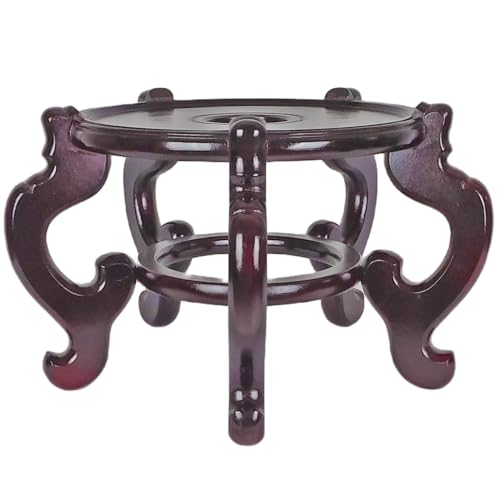 Oriental Rosewood Fish Bowl Stand (7.5" W X 5" H)