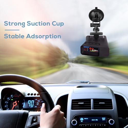 Suitable for Uniden R7 R8 Radar Detector, Car Radar Detector Suction Cup Bracket, Windshield and Dashboard Mounting Mount