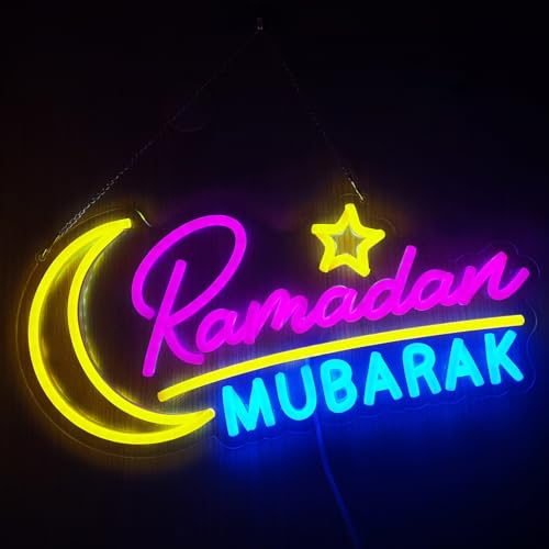Ramadan Mubarak Decorations Neon Sign