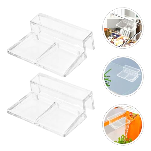 Yardwe 12 Pcs Acrylic Aquarium Lid Clips Durable Fish Tank Cover Holders Easy Installation Aquarium Accessories for Sturdy Tank Protection and Versatile Compatibility