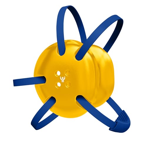 Great Call Athletics | Wrestling Classic Headgear Earguard Adult Grappling Head Gear Adjustable Ear Guards Royal Blue Straps - style: Athletic Gold w/ Royal Blue Straps