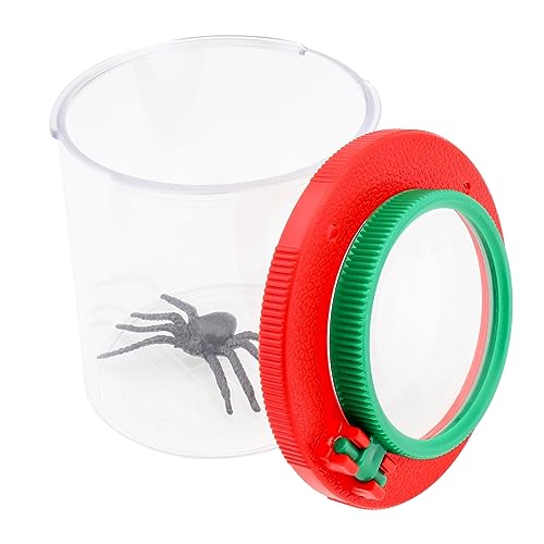 2 Pieces Magnifying Insect Box, Insert Bug Viewer, Bug Magnifier Container, Critter Insect Cage Bug Jar, Bug Catcher Kit for Science Nature Exploration Tool, Bugs View Magnifier Observation