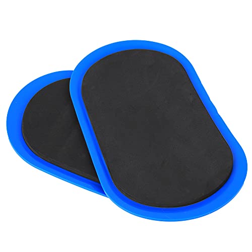 Fitness Discs Slider for Core Stability Training, Leg Slimming, Yoga, 2pcs Small Size Blue Sliding Discs