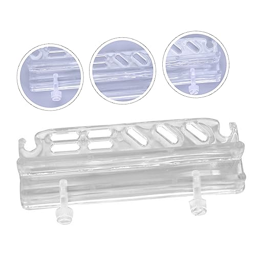 Acrylic Aquarium Tool Holder for Water Plants Grass Maintenance Wall-Mounted Storage Rack Organizer for Fish Tank Cleaning Tools Space-Saving Design Storage