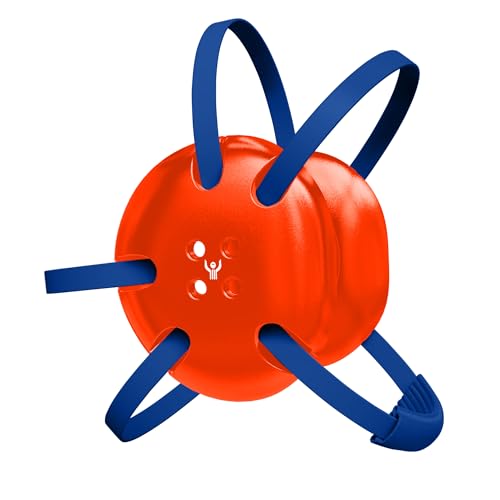 Great Call Athletics | Wrestling Classic Headgear Earguard Adult Grappling Head Gear Adjustable Ear Guards Royal Blue Straps - style: Orange w/ Royal Blue Straps