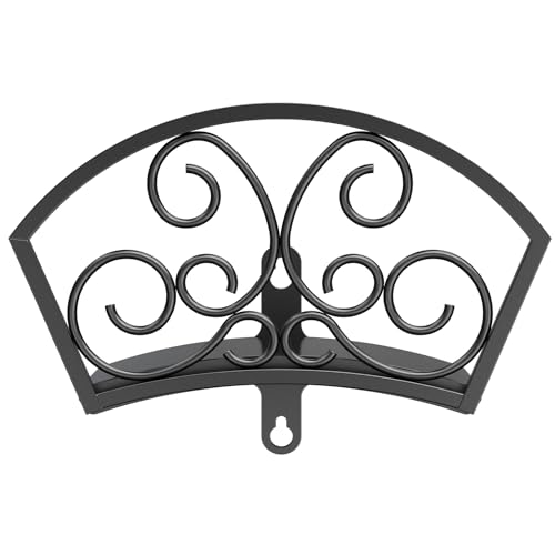 GOFORWILD Decorative Garden Hose Holder Holds 125-Feet of 5/8-Inch Hose | Hose Butler Sturdy Water Hose Rack, Durable Wall Hose Hanger Made of Gauge Steel Rust Resistant
