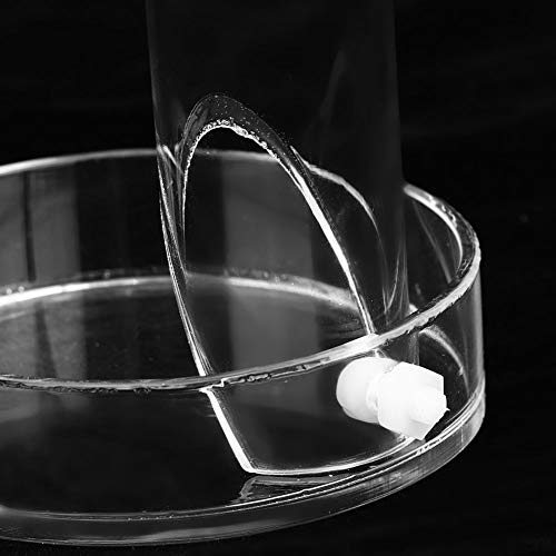 Shrimp Feeding Tube and Dish Set,Acrylic Shrimp Feeder Tube Feeding Dish Bowls for Fish Aquarium Shrimp Fish, with 2 Suction Cups,Fish Feeding Supplies(Tube Length 20cm)