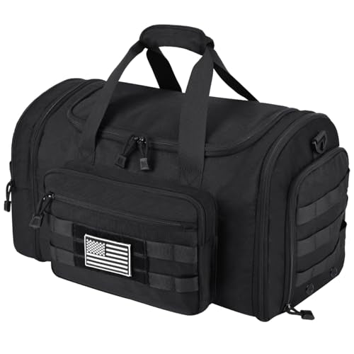 HILOMON Duffle Bag for Travel Mens Gym Sport Overnight Weekender Bags | 38L-45L Expandable Capacity, Airline Approved Carry-On Size, YKK Zippers, Separate Ventilated Shoe Compartment
