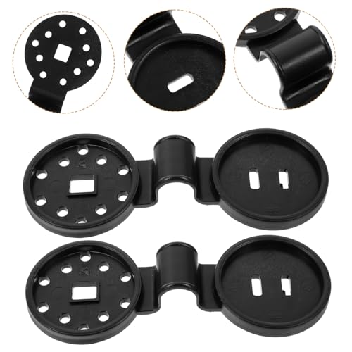 LIOOBO 25PCS Black Sturdy Sunshade Mesh Clips for Greenhouse Heavy Duty Plastic Buckles for Gardening Accessories for Fixing Shade Cloth and Netting