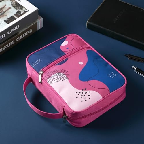 Mr. Pen- Bible Cover Case | Carrying Book Case with Durable Handle and Zippered Pocket, Bible Protective Church Bag for Men & Women, Christian Gifts - color: Pink Style