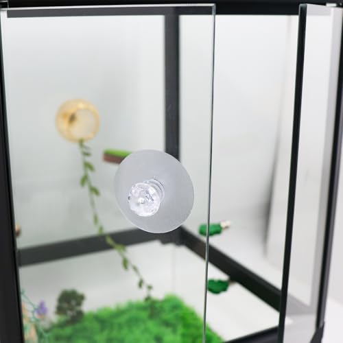 10 Pcs Aquarium Lid Handle, Acrylic Round Handles with Adhesive for Fish Tank Cover, Fish Tank Accessories, Aquarium Lid Handle Replacement - color: Transparent