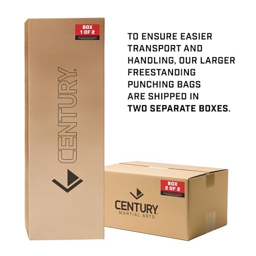 Century Wavemaster 2XL Pro Freestanding Punching Bag for Adults - Color Options | Boxing Bag with Stand | Punching Dummy & Kickboxing Bag | Heavy Punching Bag | Adjustable Martial Arts Kicking Bags - color: Red