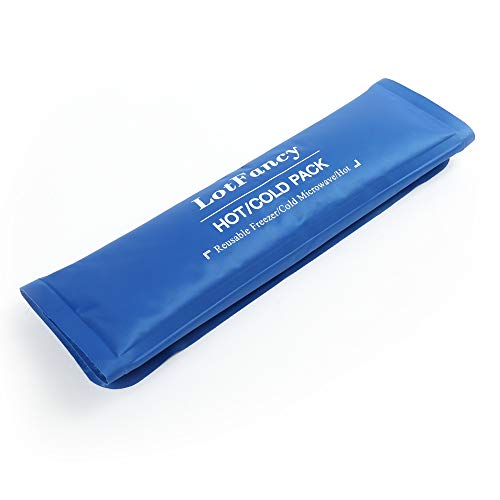 LotFancy Ice Pack for Injuries, Reusable Large Hot Cold Pack for Therapy, Heating or Cooling Gel Pad for Back Shoulder Knee Waist Sprains, Muscle or Joint Pain Relief, 14" x12" - style: 13.8x11.8in