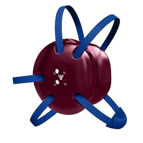Great Call Athletics | Wrestling Classic Headgear Earguard Adult Grappling Head Gear Adjustable Ear Guards Royal Blue Straps - style: Maroon w/ Royal Blue Straps