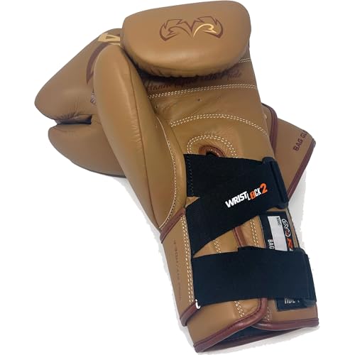 RIVAL Boxing RFX-Guerrero-V Bag Gloves, Multi-Layered Inner Foam Padding (HDEF), Premium Leather, Wrist Lock 2 System - color: Brown, size: 10 oz.