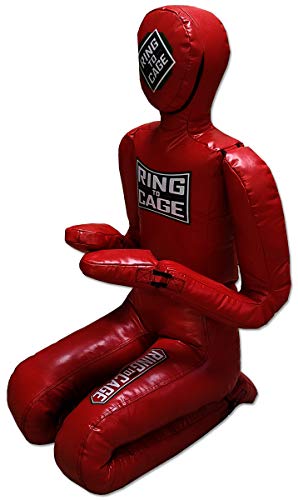 Ring to Cage Deluxe MMA Grappling/Jiu Jitsu/Ground & Pound Dummy 3.0 - Youth or Adult - color: Adult (Filled)-Red