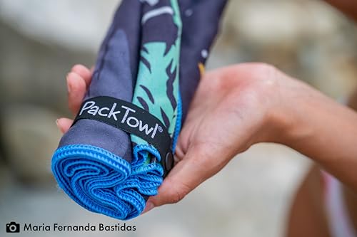 PackTowl Personal Ultralight Microfiber Camping and Travel Towel, Flow Print, Body - color: Flow Print, size: Body - 25 x 54 Inch