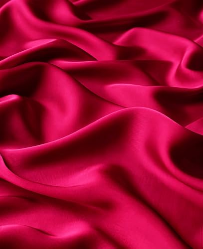Lina & Lily Luxury Satin Hijab Head Scarf Shawl Wrap for Muslim Women Extra Long - color: Hot Pink