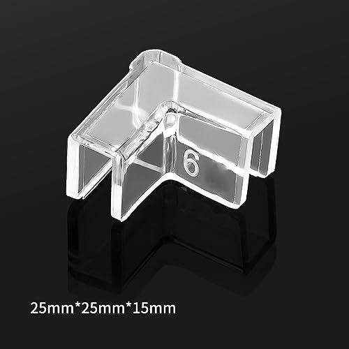 4PCS Fish Edges Protector Clear Fish Tools Clear Aquarium Fish Glass Cover Protector Easy Install - 5mm - size: 5mm
