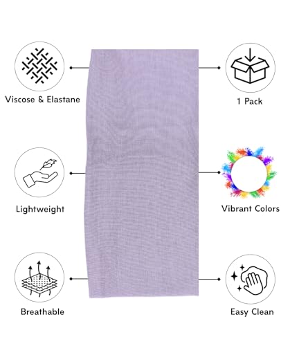 Prien Women Cotton Hijab Cap, Stretchy Head Cover, Pre-Sewn Inner Muslim Scarf Undercap, Non Slip Headband for Daily Wear - color: Grey