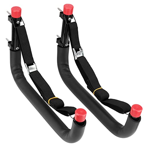 Kayak Storage Racks, Wall Mount Garage Storage Hooks for Kayaks, SUP, Paddle Boards and Surfboards, Heavy Duty Hangers - size: 15.5in-4 Pack