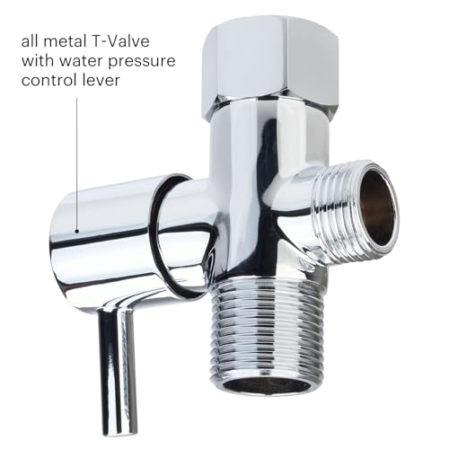 Brondell Hand Held Bidet Sprayer for Toilet: Brondell CleanSpa Advanced Bidet Attachment, Precision Pressure Control Jet Spray, Ergonomic Handheld Bidet for Toilet, Toilet Water Sprayer & Hose Set