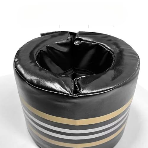 Boxing Strike Pads Equipment PU Leather Training Gear Professional Kicking Striking Pad Kick Shield for Martial Arts - color: Black