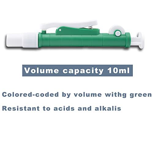ONiLAB Pipette Pumps,Scientific Pipette Pump 10ml, Green, for Disposable Plastic and Glass Pipettes… | Lightweight Design, Smooth Operation, Plastic And Glass Pipette Compatibility, Precise Liquid Transfer - style: 10ml