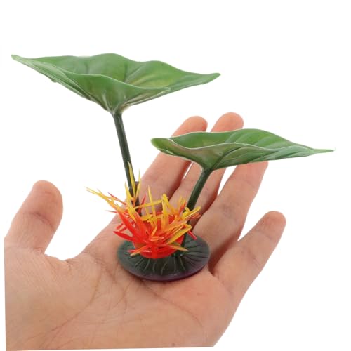 YARNOW 1Set Miniature Accessories with Artificial Trees and Floating Lily Pads for Fairy Garden and Micro Landscape Decor Fake Plants for Office Living and Aquarium Display