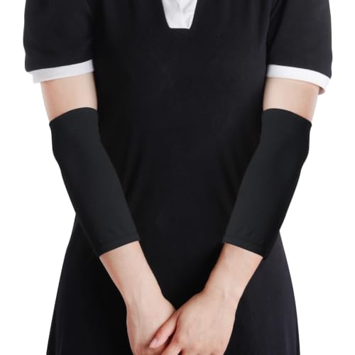 HOVEOX 3 Pairs Tattoo Cover Up Sleeves Tattoo Arm Sleeve Cover for Woman - color: Black