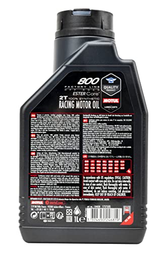Motul 800-2t Off-Road 100% Synthetic Premix 1 Liter - size: 1L