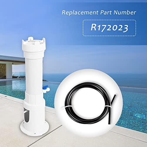 R172023 8-Feet Chlorinator Tubing Replacement for Pentair Rainbow | Durable Feed tube Compatible with Rainbow Automatic Chlorine & Bromine Pool and Spa Feeder Models 300, 302 Black