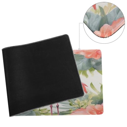 Large Size Gaming Mouse Pad Flamingos and Flowers Desk Mat Non-Slip Base Waterproof Desktop Writing Pad for Office Home - color: Flamingos and Flowers, size: 30x80cm