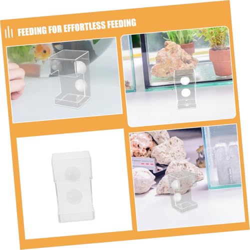 2pcs Aquarium Feeding Ring with Suction Cups, Fish Tank Feed Ring for Shrimp and Fish, Anti-Drift Food Dispenser for Freshwater and Saltwater Tanks