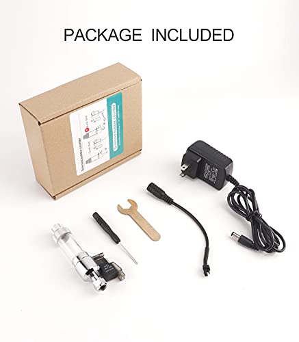 CO2 Bubble Counter with Solenoid Valve and Check Valve for CO2 Generator Regulator Planted Aquarium Screw Connection - color: Screw connection with Bubble Counter