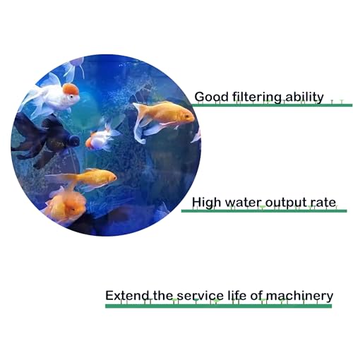Delapan Fish Fine Foam Pre-Filter Sponges for Canister Filters Fluval 104 105 106 107 204 205 206 207 Aquarium Quick-Clear Filter Pads, 6 Pack