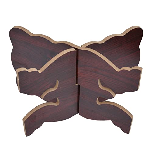 Garosa Boxwood Folding Quran Book Stand Holder and Bible Display Holder, Wooden Desktop Book Stand Rack for Reading Holy Books, Perfect for Muslim Teachers and Children