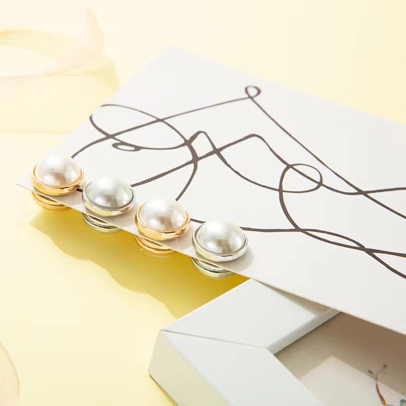 Strong Pearl Safety Magnetic Hijab Pins for Clothes Scarves Niqab Magnet for Women Girls