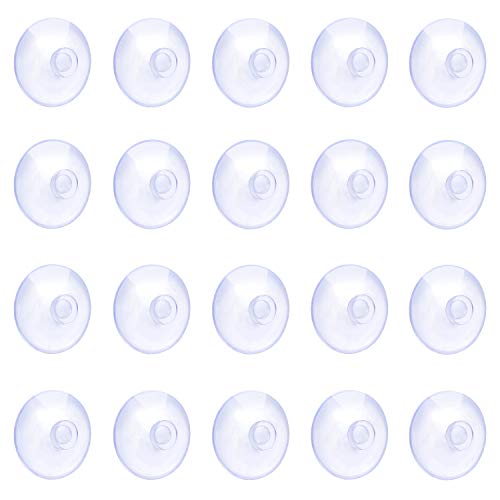Pawfly 10 Pack Clear Suction Cups 0.8 Inch PVC Plastic Sucker Without Hooks for Home Decoration and Organization - style: 0.8 in 10pcs