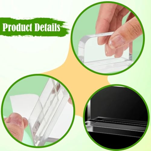 Clear Acrylic Aquarium Lid Handles, 6pcs Transparent Pulls Handles Fish Tank Cover Handle Rectangle Aquarium Tank Lid Replacement Handle for Aquarium Fish Cover Holder