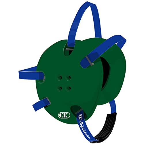 Cliff Keen Signature Wrestling Headgear - color: Dark Green/Royal Blue