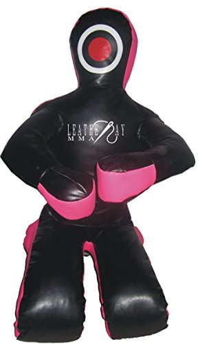 Jiu Jitsu Judo Punching Bag Grappling Dummy Black and Pink -Unfilled - size: 59 inches (5 ft)