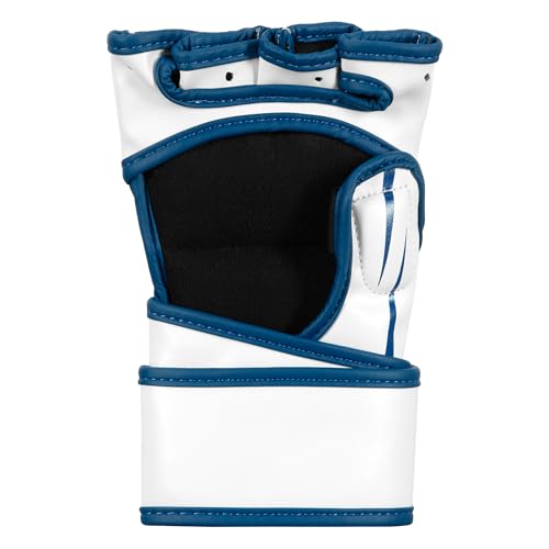 Title MMA Contender Training Gloves - color: Blue/White, size: Large