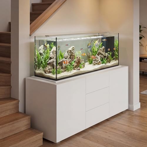 24 x 48 Inch Fish Tank Pad, 6mm Aquarium Leveling Mat, White | Water-Resistant Surface, Easy to Cut, Helps Cushion the Tank Base, Suitable for Aquariums and Terrariums - color: White, size: 24 x 48in