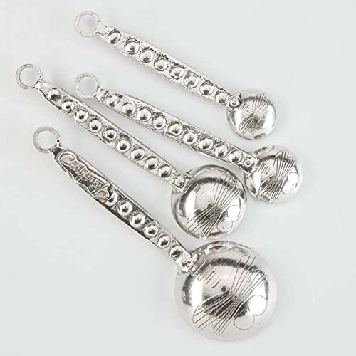 Crosby & Taylor Dragonfly Artisan Pewter Measuring Spoons, Set of 4, Handmade in the USA