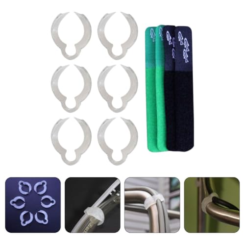 Wire Cable Strap Clamp with Leaf Shape for Rope Light and Speaker Wire Fixing, Single-line Cord Clamp for Aquarium and Pendant Lighting Installation