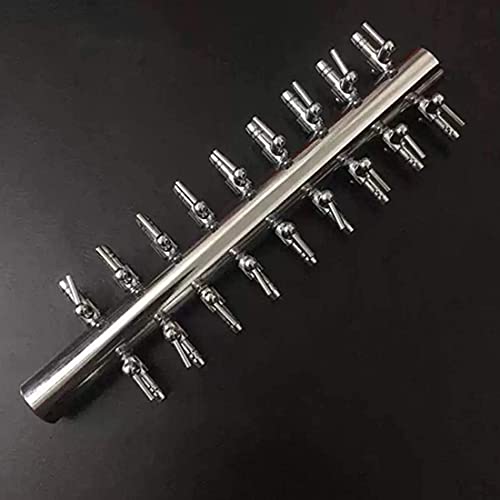 Aquarium Air Valve 18 Way Inline Manifold Air Flow Pump Tubing Splitter Lever Control Valve