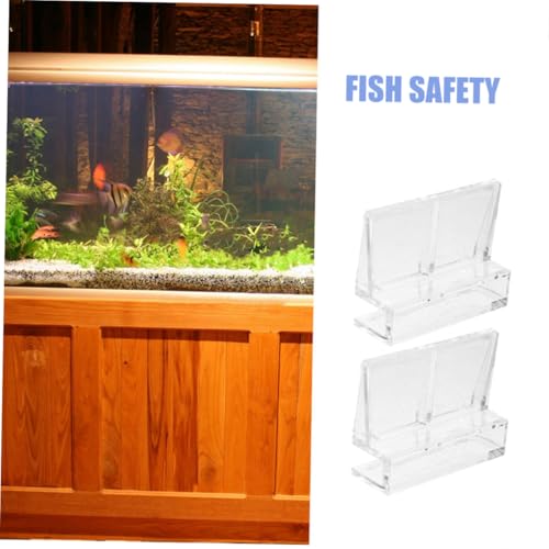 BESPORTBLE 6pcs Acrylic Fish Tank Cover Clips Support Brackets for Rimless Aquariums Clear Design for Easy Installation Elegant Look for Fish Safety Aesthetic Appeal